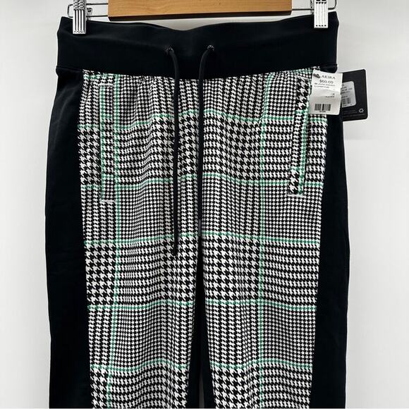 Champion Women's Slim Track Sweatpants Joggers in Black/Exploded Houndstooth XS - Picture 2 of 10